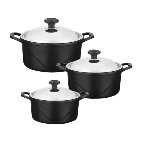 Saflon Titanum Round 4mm 6 Pcs Cookware Set